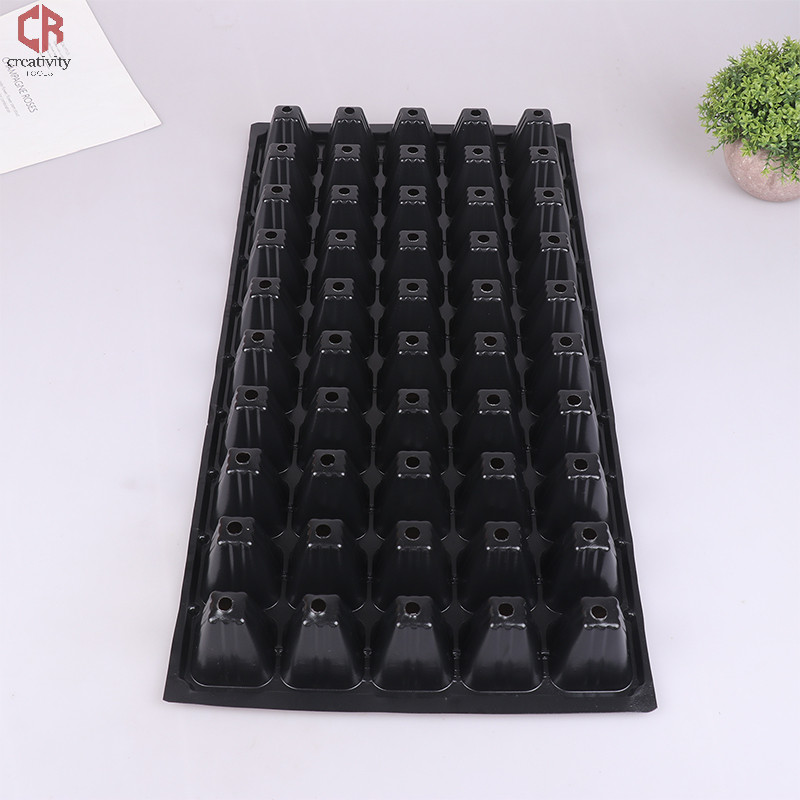 [CR] 2Pcs 50 Cells Seedling Trays Plastic Gardening Germination Trays ...