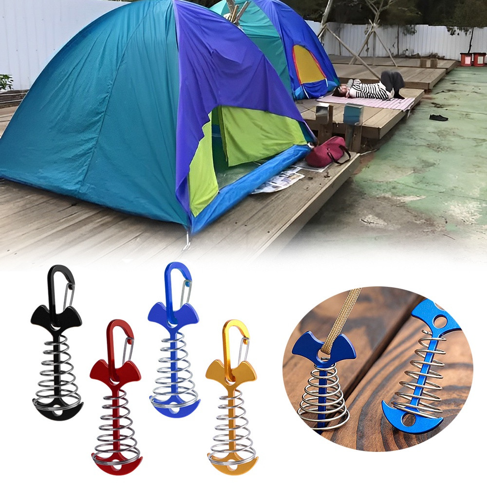 Camping Ground Nail Deck Gap Spring Fixed Fishbone Plank Hook Peg ...