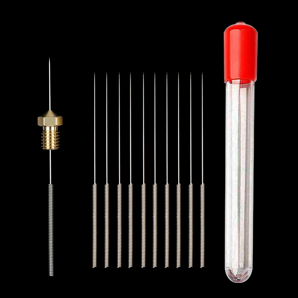 New Stainless Steel Cleaning Needle 0.15/0.2/0.25/0.3/0.35/0.4mm Part ...