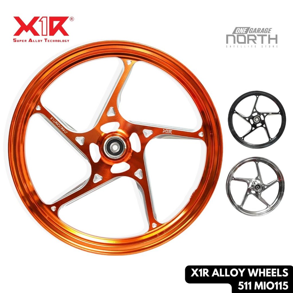 X1R 511 ALLOY WHEEL 5 SPOKES 511 MIO115 (1.6-1.85) | Shopee Philippines