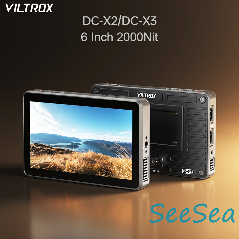 Monitor Da Campo VILTROX DC-X2 6" 4K - 2000 Nit Touch Screen Per Fotocamera Con Batteria