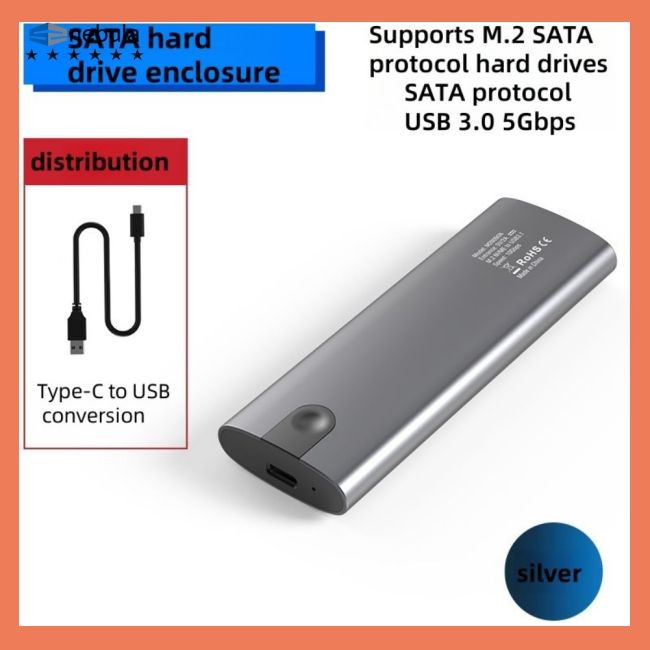 NEB M.2 SSD Enclosure NVME/SATA To USB C Adapter 10Gbps External Hard ...
