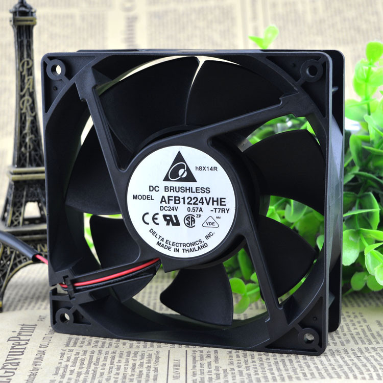 Original Delta Delta AFB1224VHE 24V0.57 A 12cm12038 Inverter Cooling ...