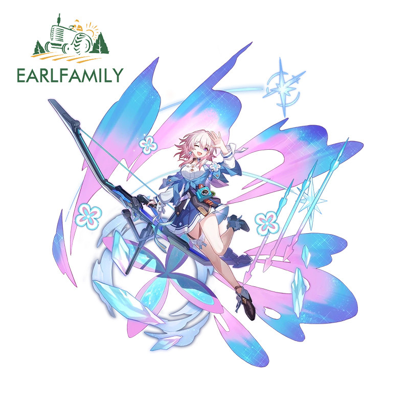 EARLFAMILY 13cm X 12.6cm Honkai StarRail March 7th Car Sticker Anime