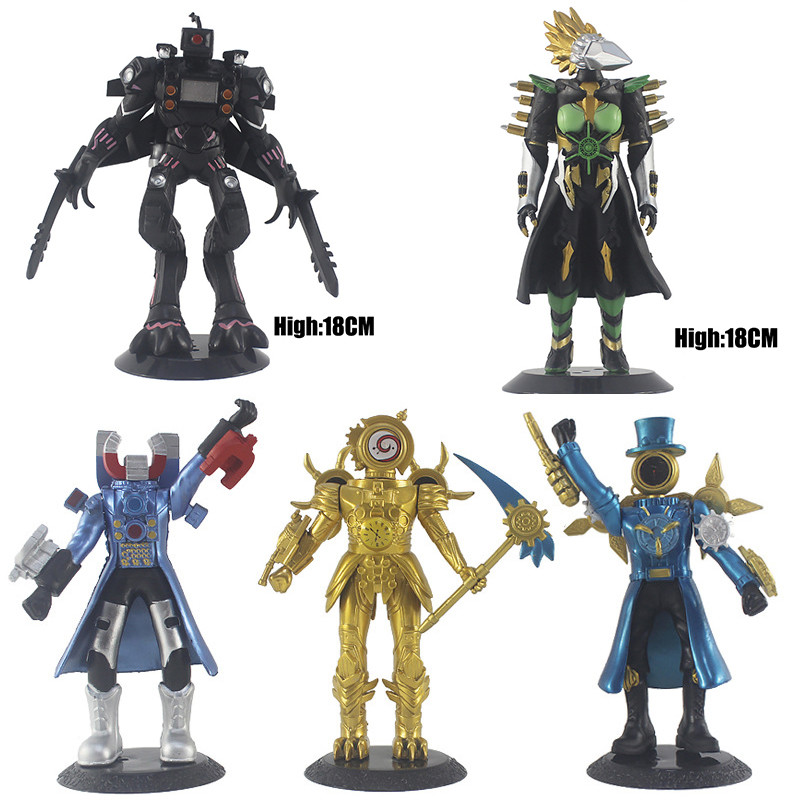 Action Figure Skibidi Toilet 2024 Toys Clockman Doctor Titan Drill Man ...