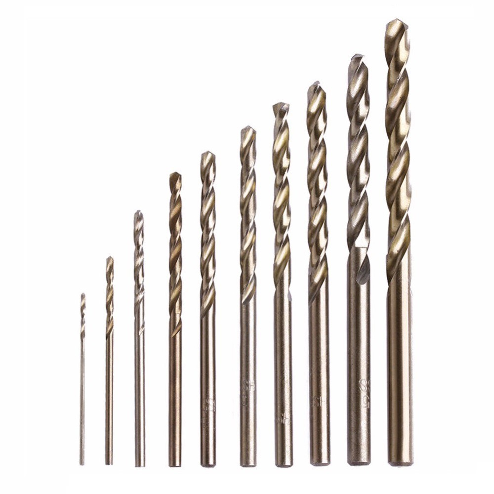 10pcs M35 Cobalt HSS Drill Bit For Stainless Steel Drilling ...