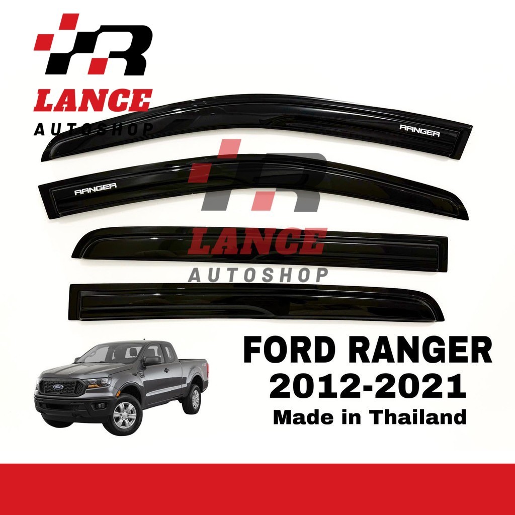 Window Door Visor Ford Ranger 2012-2021 Rain Visor | Shopee Philippines