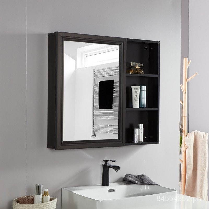 Bathroom Mirror Cabinet Aluminum Alloy Mirror Box Bathroom Mirror ...