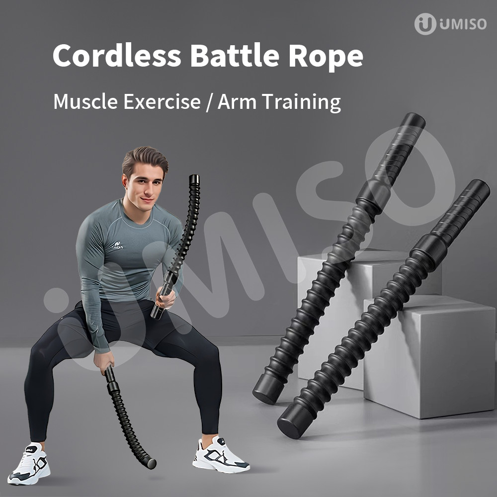 UMISO Men's Cordless Battle Rope Arm Muscle Strength Training Home ...