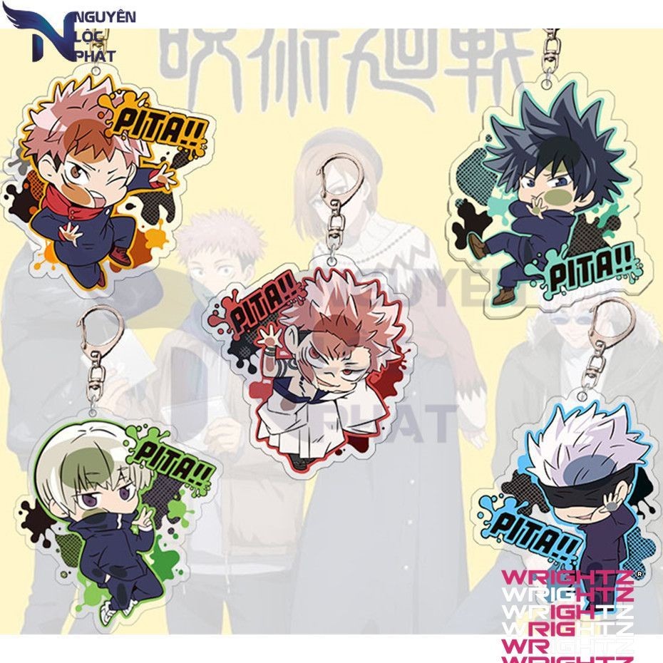 NLP acrylic Key Chain anime Character jujutsu kaisen yuji itadori gojo ...