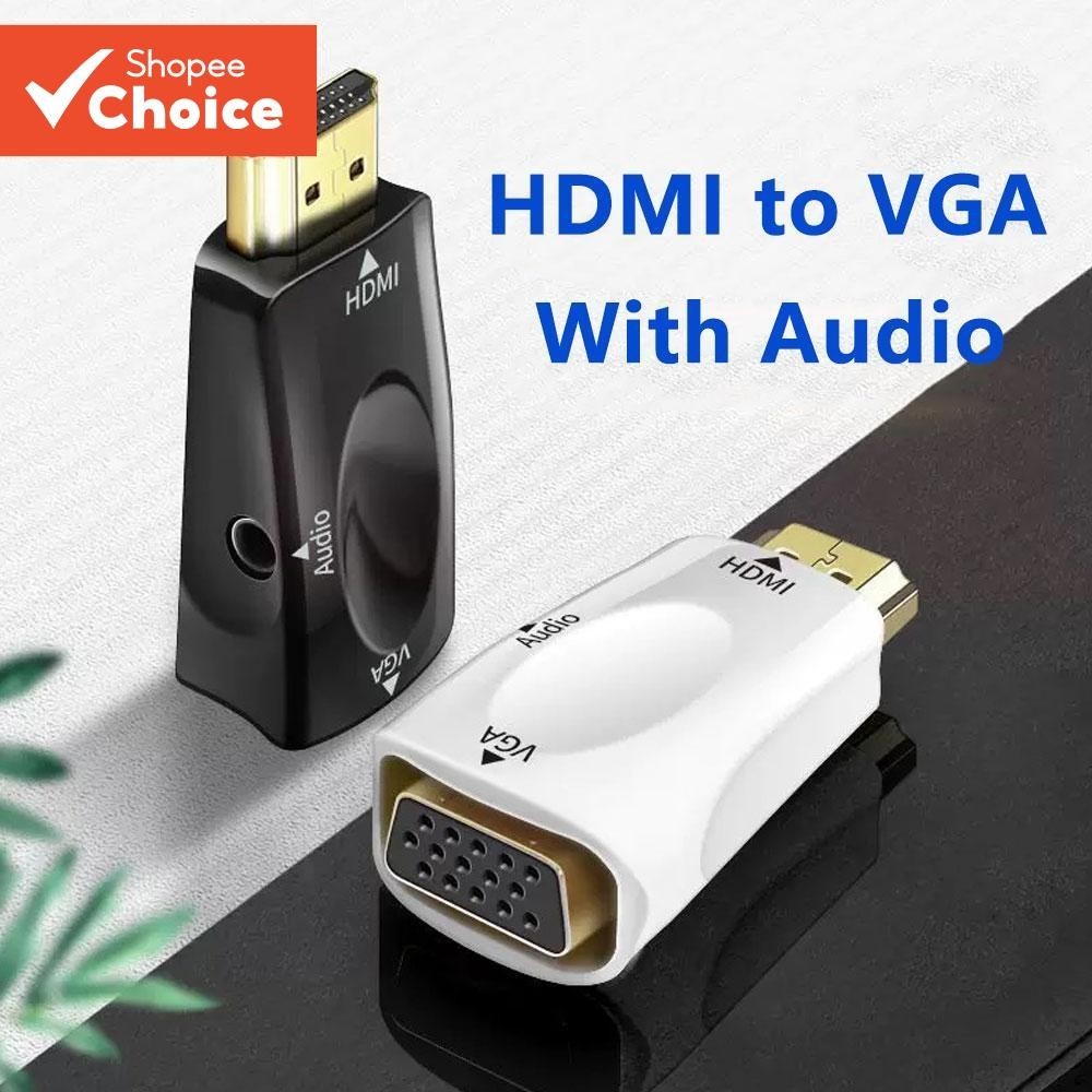 [Shopee Choice] HDMI-compatible to VGA Converter Male To Famale Adapter ...