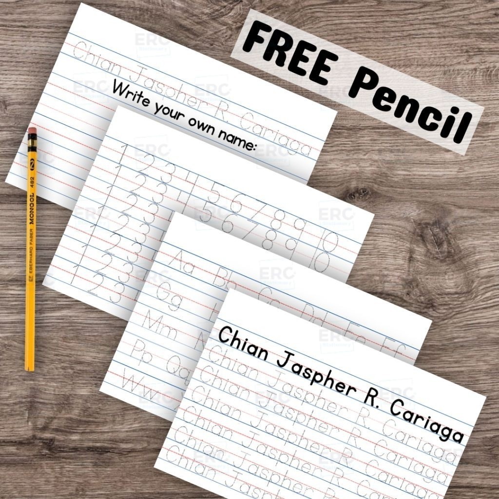 Tracing Pad - Personalized Name, Alphabet, Numbers, Shapes, Lines ...