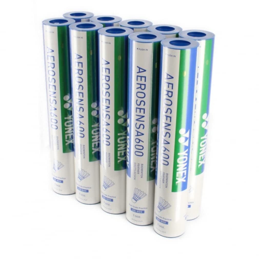 YONEX Badminton Practice Shuttlecocks Aero-Sens 600 AS600 Number 3 Box ...
