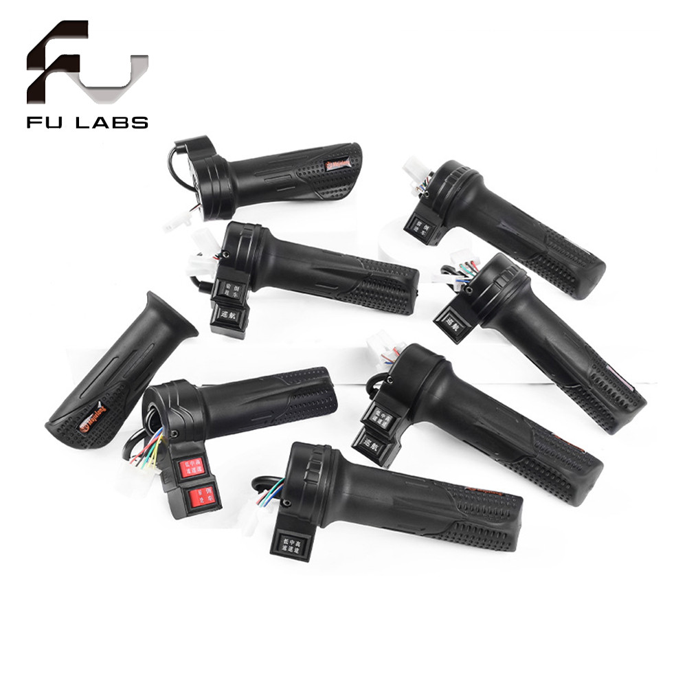 12/24/36/48v Electric Moped Scooter ebike Twist Throttle Grip Handlebar Black