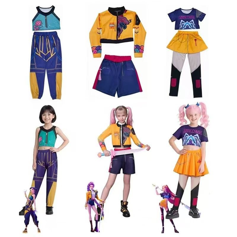 New K-POP Demon Hunter Slayer Halloween Costume Rumi Mira Zoyi Cosplay ...