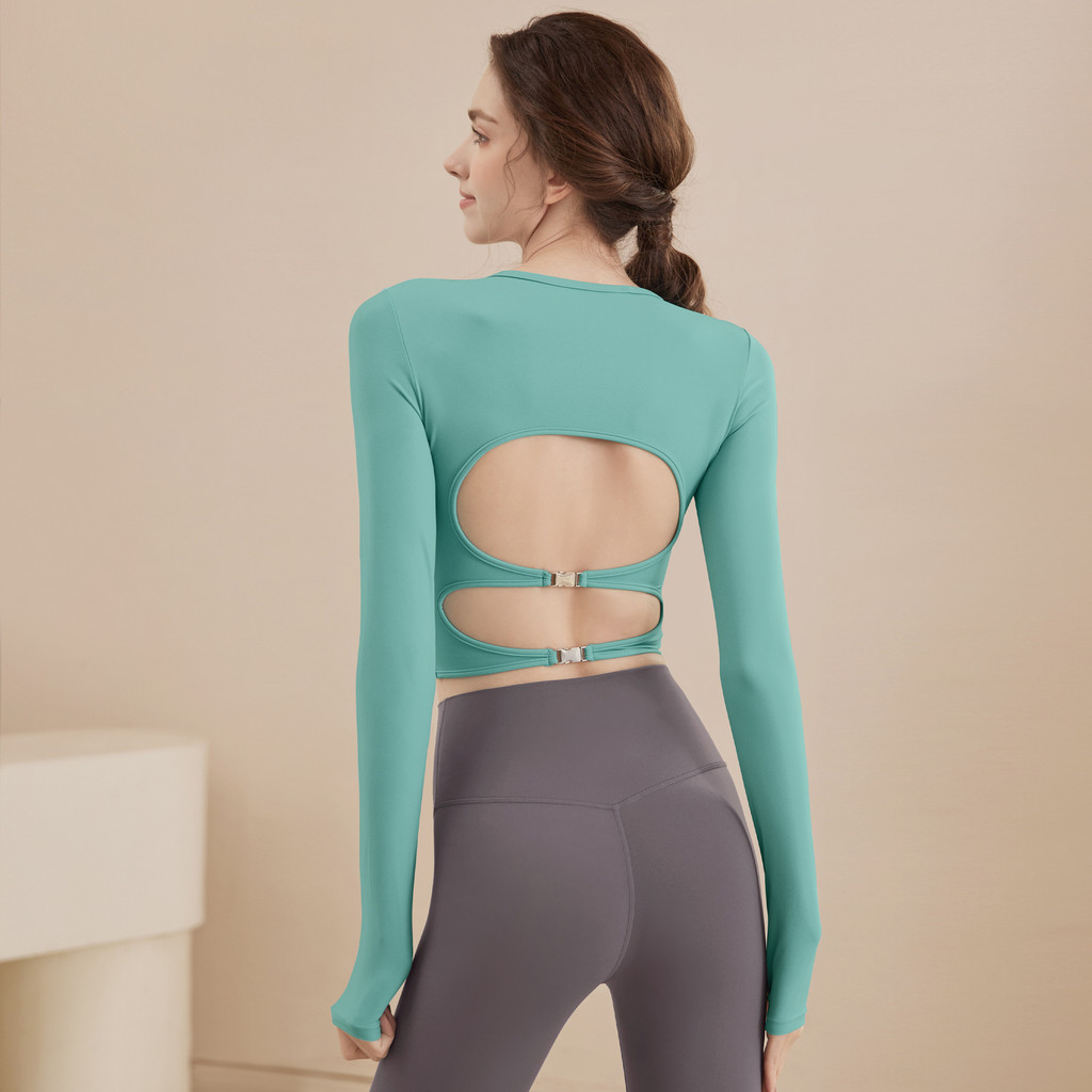 2025 New Women's Yoga Wear Spring and Autumn Backless Yoga Wear Pilates ...