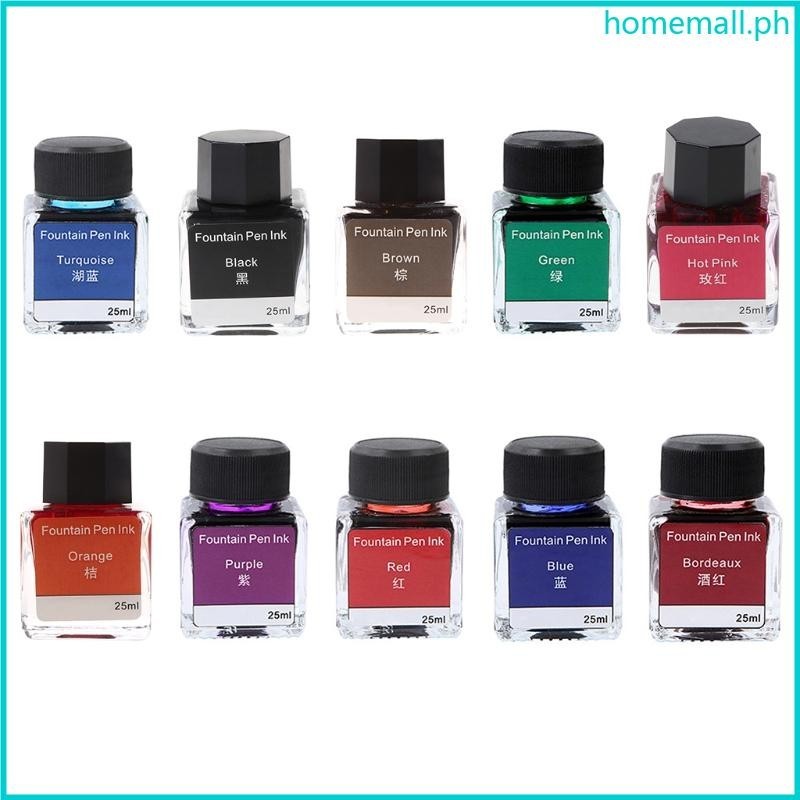 HO Colorful Non-carbon Ink for Dip Fountain Pen Calligraphy Writing ...