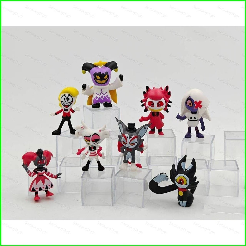 Ag1 8pcs Hazbin Hotel Action Figure Vaggie Charlie Morningstar AD ...