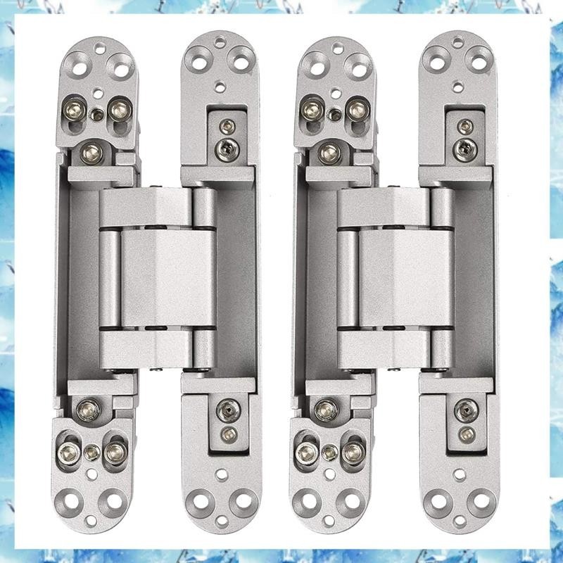 [ A U] 2Pcs 6 Inch Concealed Door Hinges Invisible Hinges Concealed