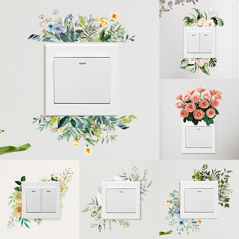 GUYU Decor Wall Paper Long Lasg Wall Mural Colorfast Plant Flower