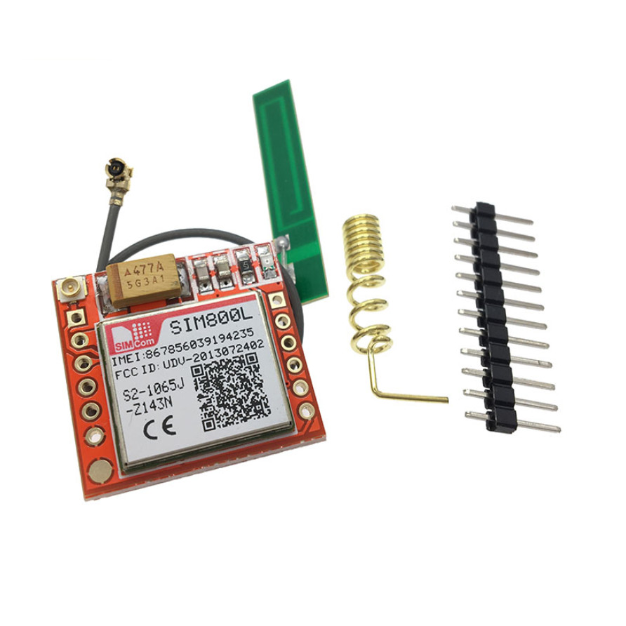 Smallest SIM800L GPRS GSM Module MicroSIM Card Core BOard Quad-band TTL ...