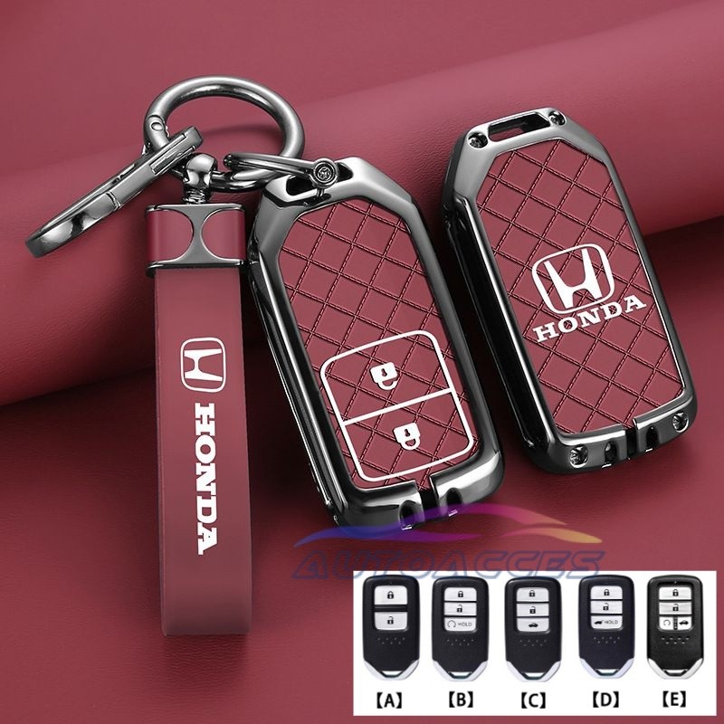 Silicone Key Fob Cover For Honda Civic, CR-V, HR-V, Accord, Jazz - 2 Button Remote Protector