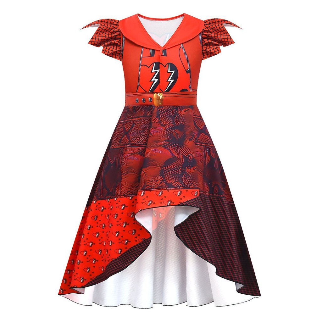 Descendants Costume for Kids Girl 3 4 5 6 7 8 9 Year Old Halloween Costume  for Kids Descendants 4 The Rise of Cosplay Costumes Stage Performance Fly  Sleeve Descendants Red Dress | Shopee Philippines