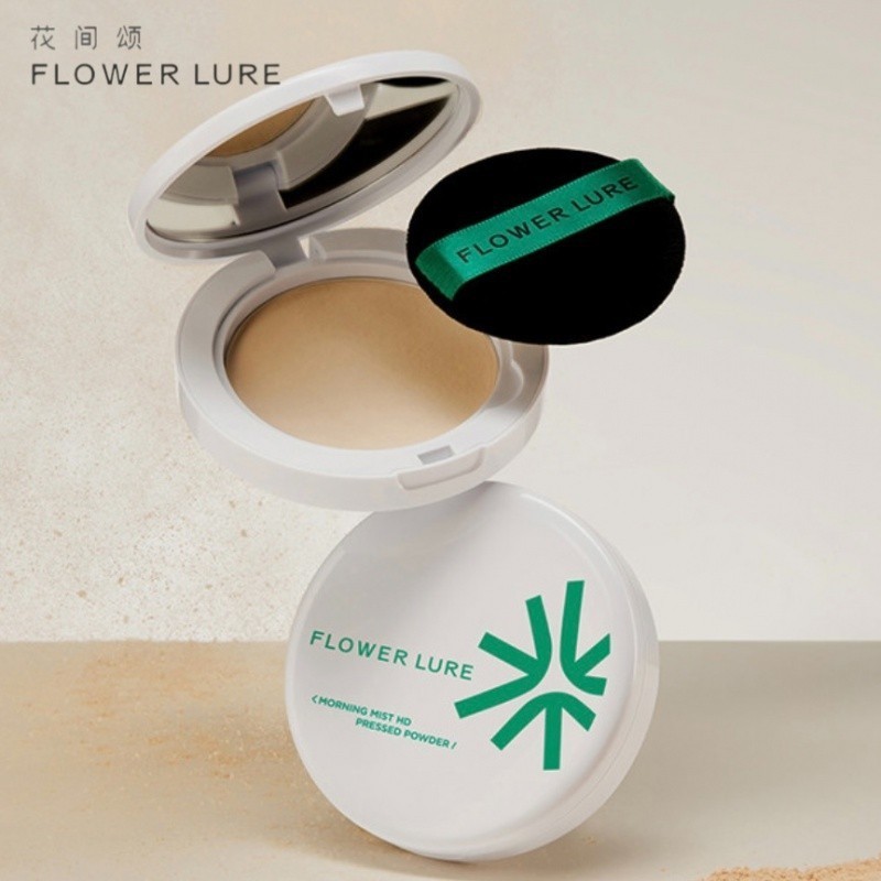 Flower face powder set makeup oil control and makeup repair wash powder ...