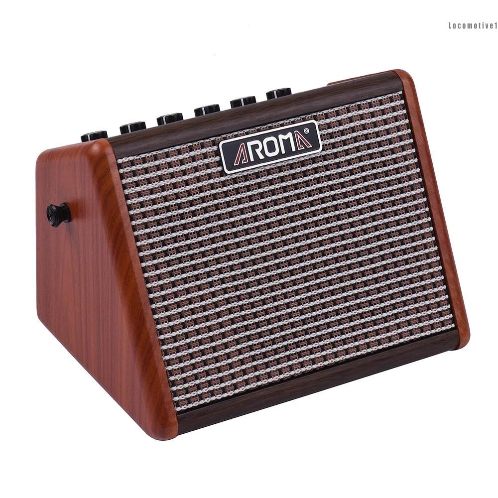 AROMA AG15A 15W Portable Acoustic Guitar Amplifier Amp BT Speaker