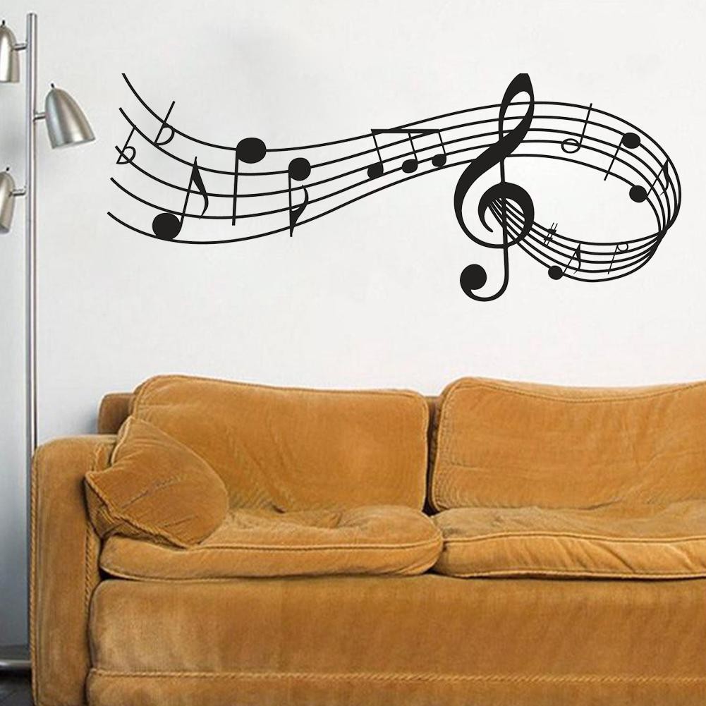 Music Notes Band Room Home Removable Wall Stickers Decals Wall Diy