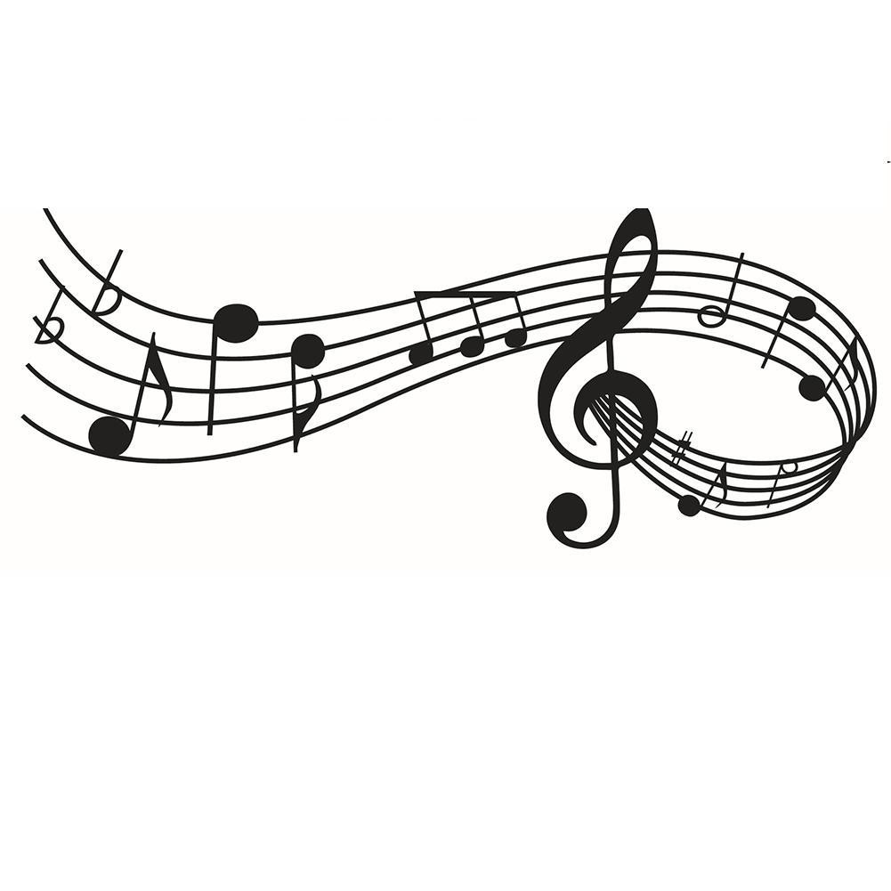 Music Notes Band Room Home Removable Wall Stickers Decals Wall Diy