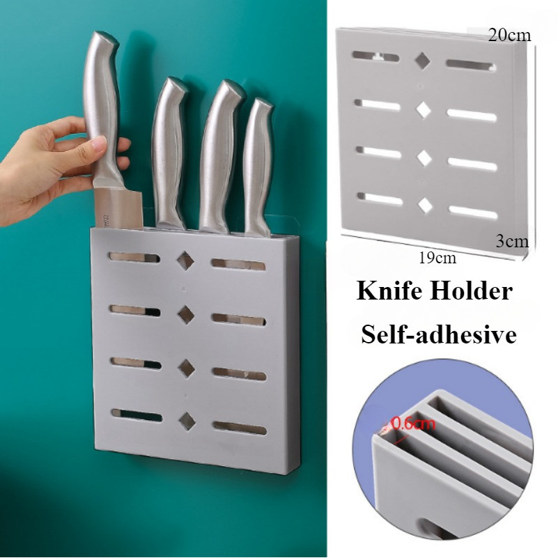 Kitchen Knife Storage Rack Wall-mounted Knife Holder Invisible Wall ...