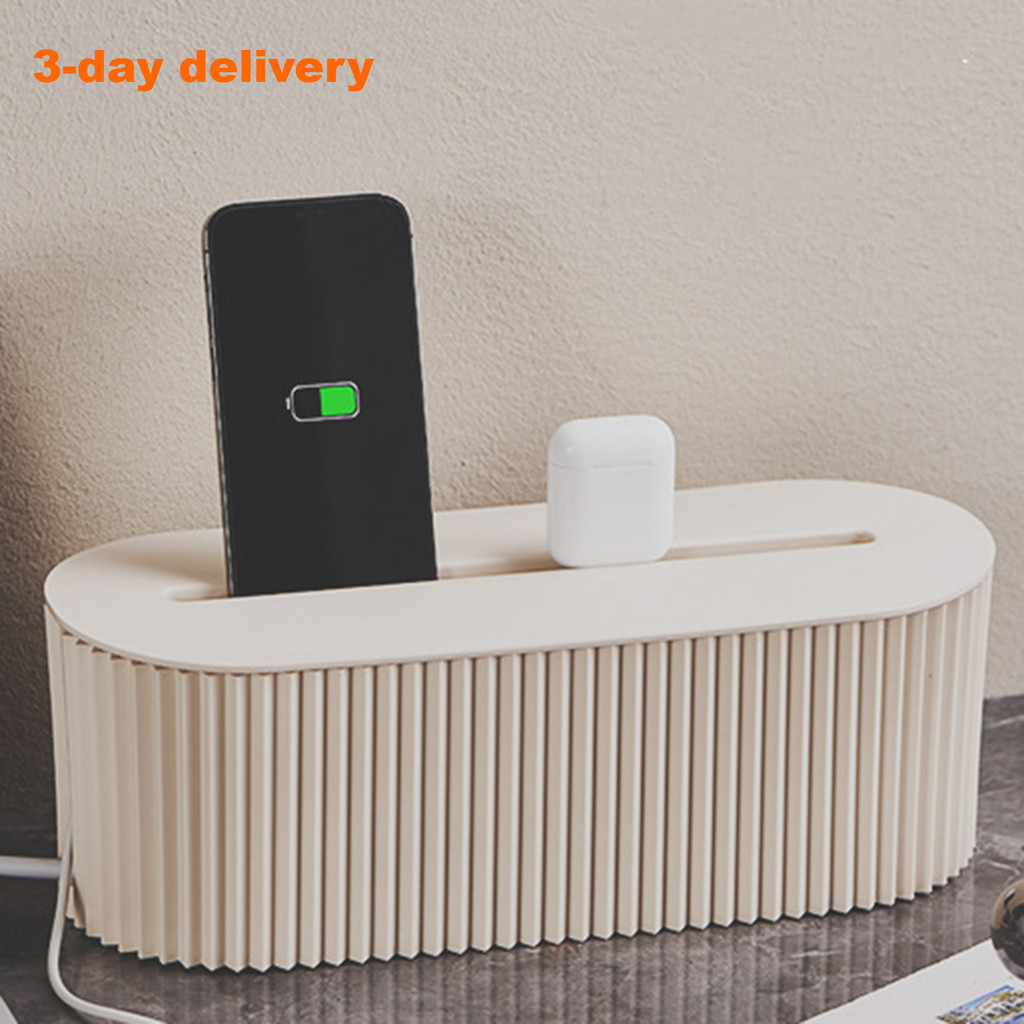 (Polaris) Desktop Plug Board Storage Box Large Power Socket Management ...