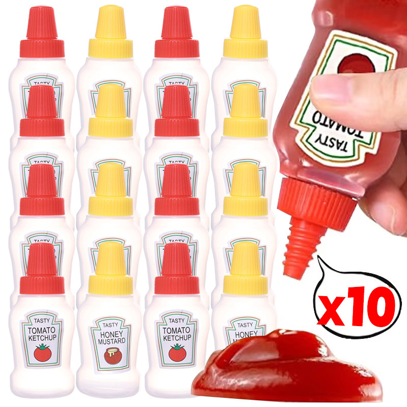 Mini Squeeze Sauce Bottles | Leakproof Condiment Containers for Kitchen ...