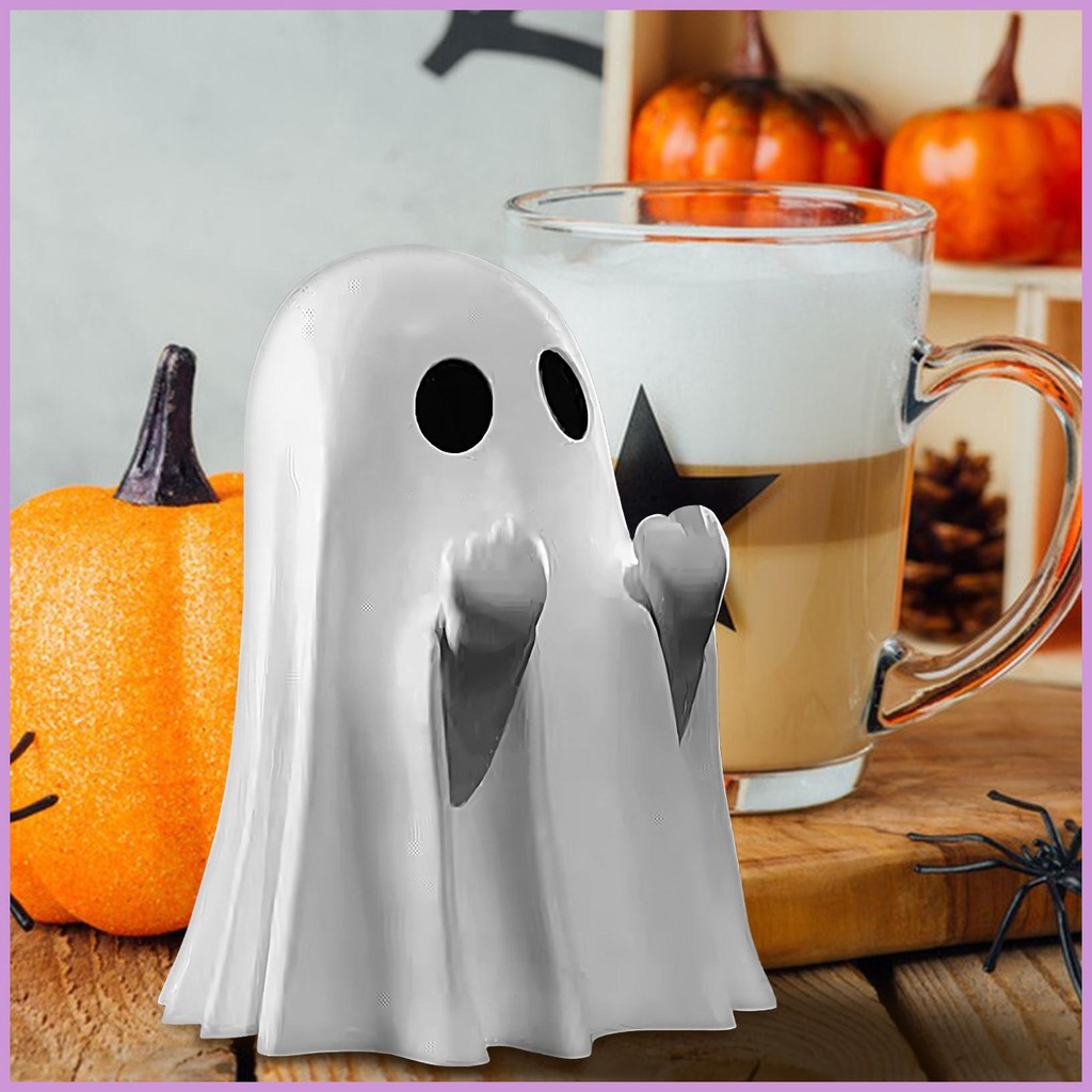 Ghost Figure Ghost Statue Spooky Cute Ornament Halloween Decor for ...