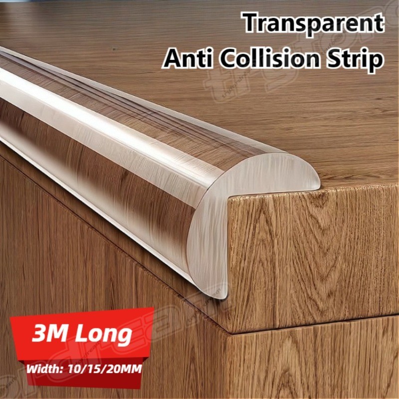 3M Transparent Anti Collision Strip Table Edge Protector Self Adhesive ...
