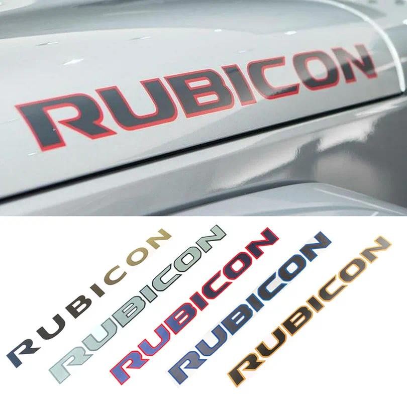 Pair Matte Engine Hood Fender Side Stickers Letter with Outline Vinyl ...