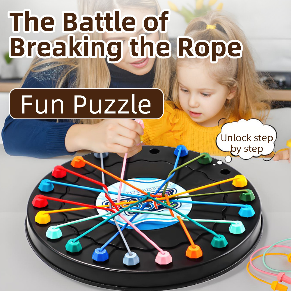Training Logic Rope Tabletop Untie Game Kids Puzzle Challenge Strategy ...