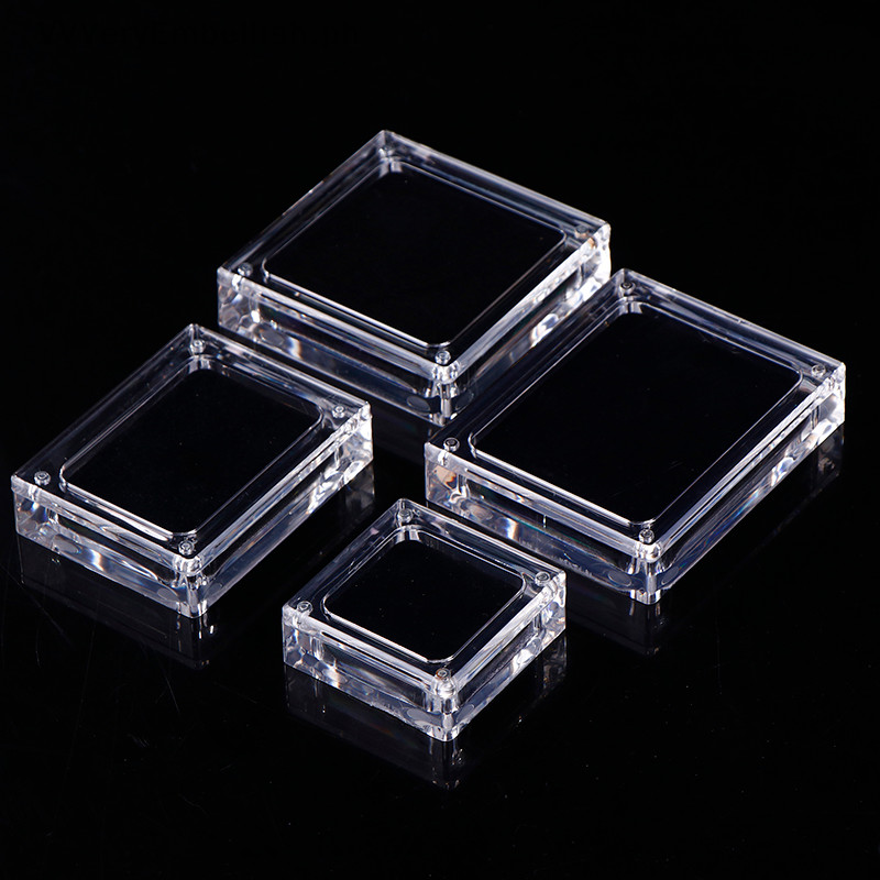 VVVeryEmbellish Acrylic Glass Top Gem Box Gemstone Diamond Display ...