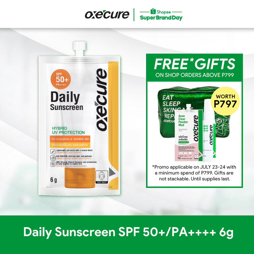 Oxecure Daily Sunscreen Spf 50pa 6g Shopee Philippines 4213