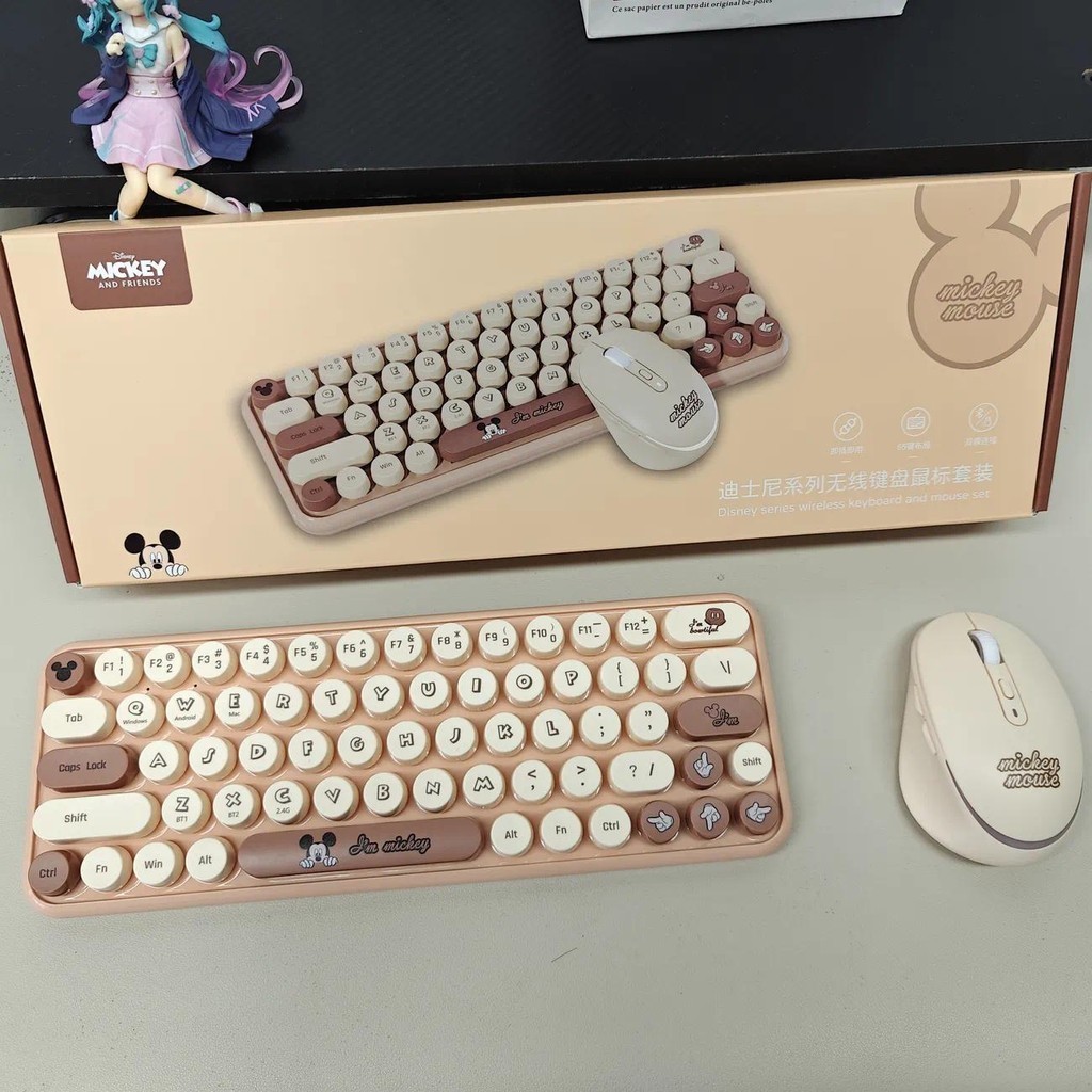65 Keys Disney DW-MK100 2.4GHz Bluetooth Dual Modes Wireless Keyboard ...