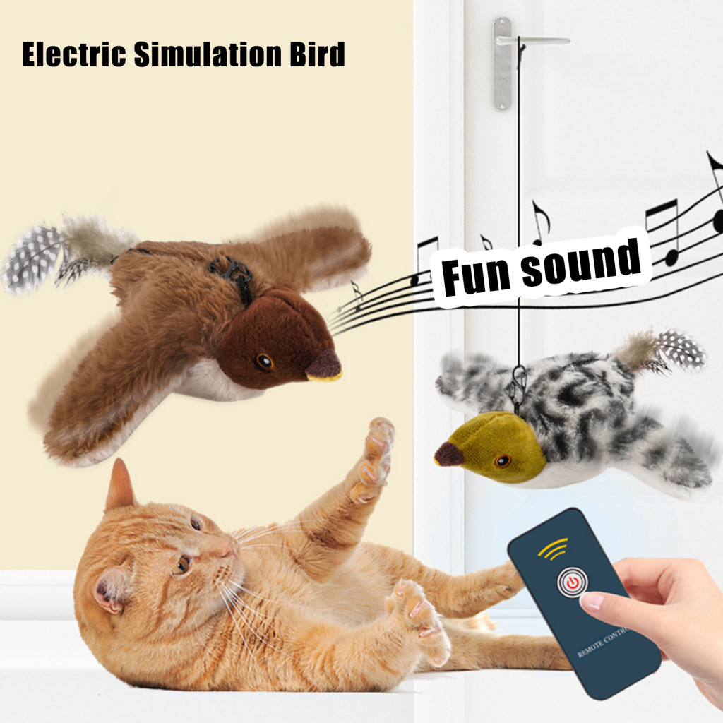 Electric Bird Simulation Toy for Cats Cat Toy with Rechargeable Battery