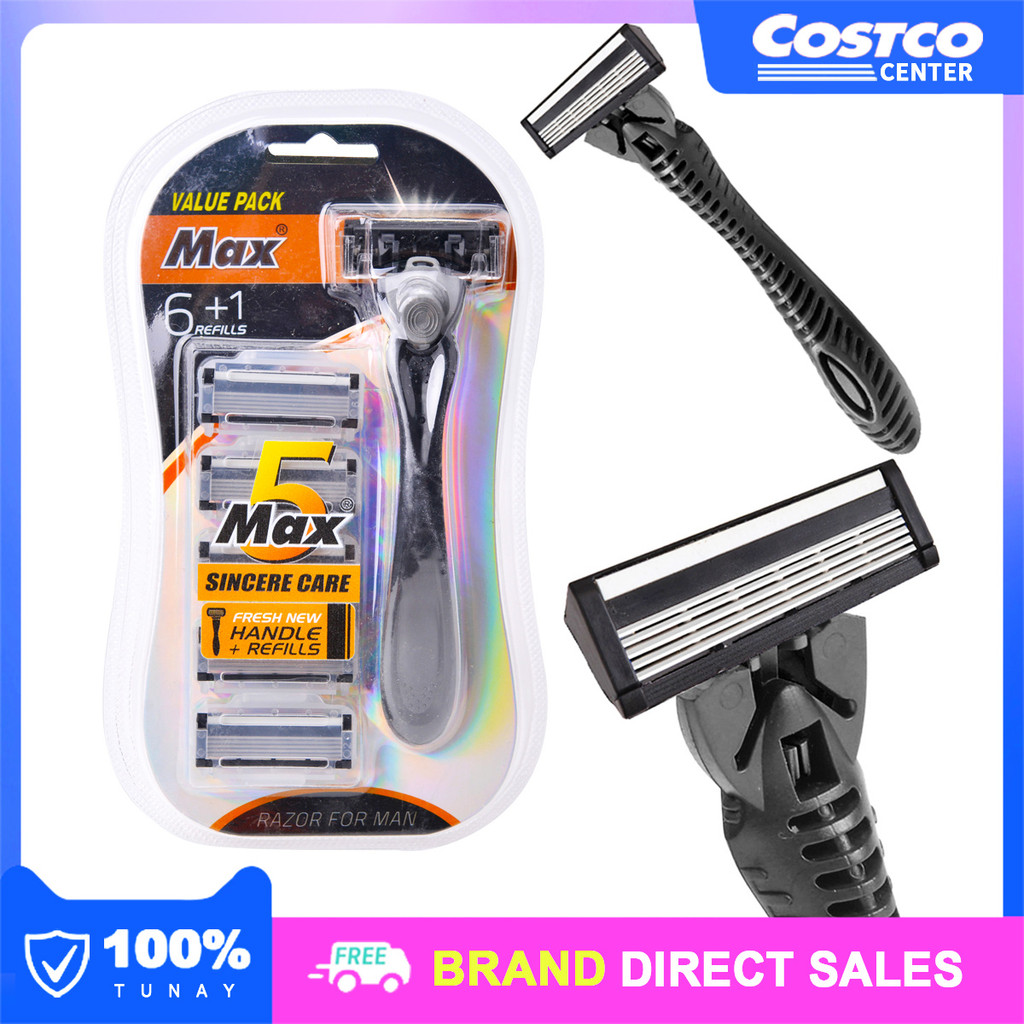 1+6 Shaving Set Men's Shaver Personal Care Disposable Razor Stainless ...