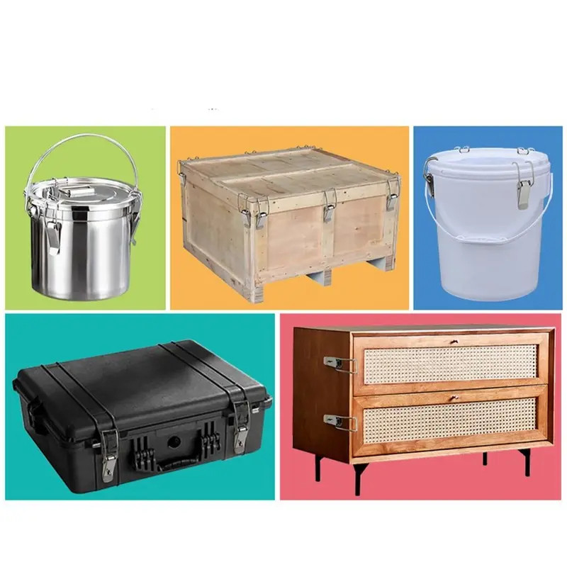 SUS304 Stainless Steel Box Buckle Duckbill Toolbox Lock Boxes