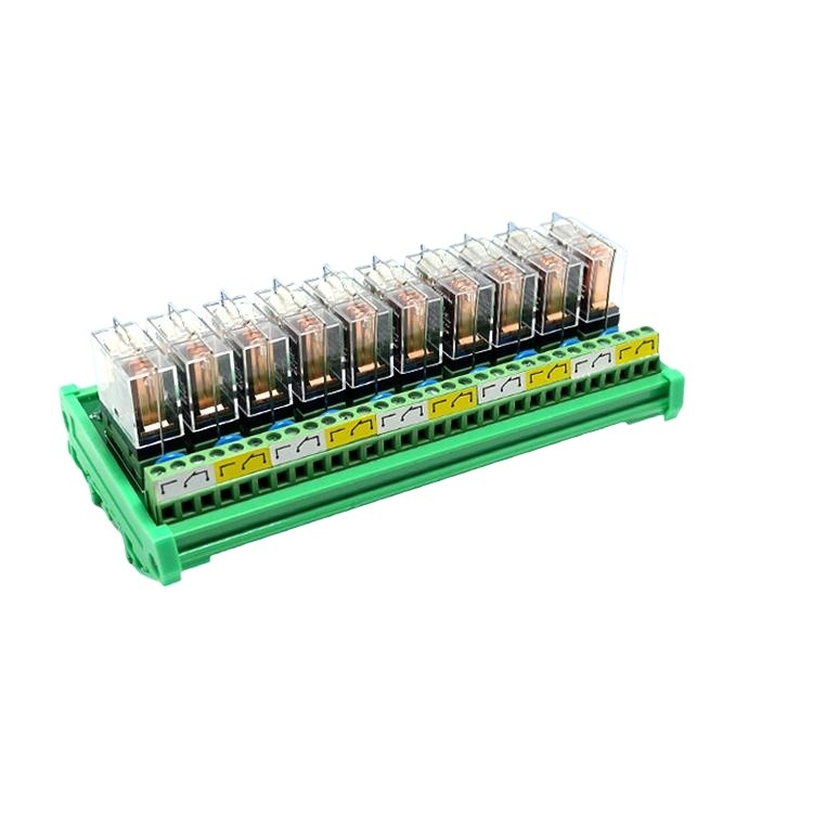 10-way Omron relay module module PLC amplifier board one open and one ...