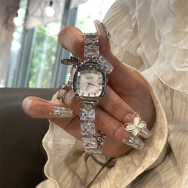 Highend Brand Genuine 2024 New Style Cube Sugar HighEnd Ladies Watch