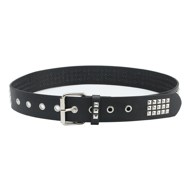 Marbit Rivet Hollow Bullet Decoration Belt Fashion Ladies Leather ...