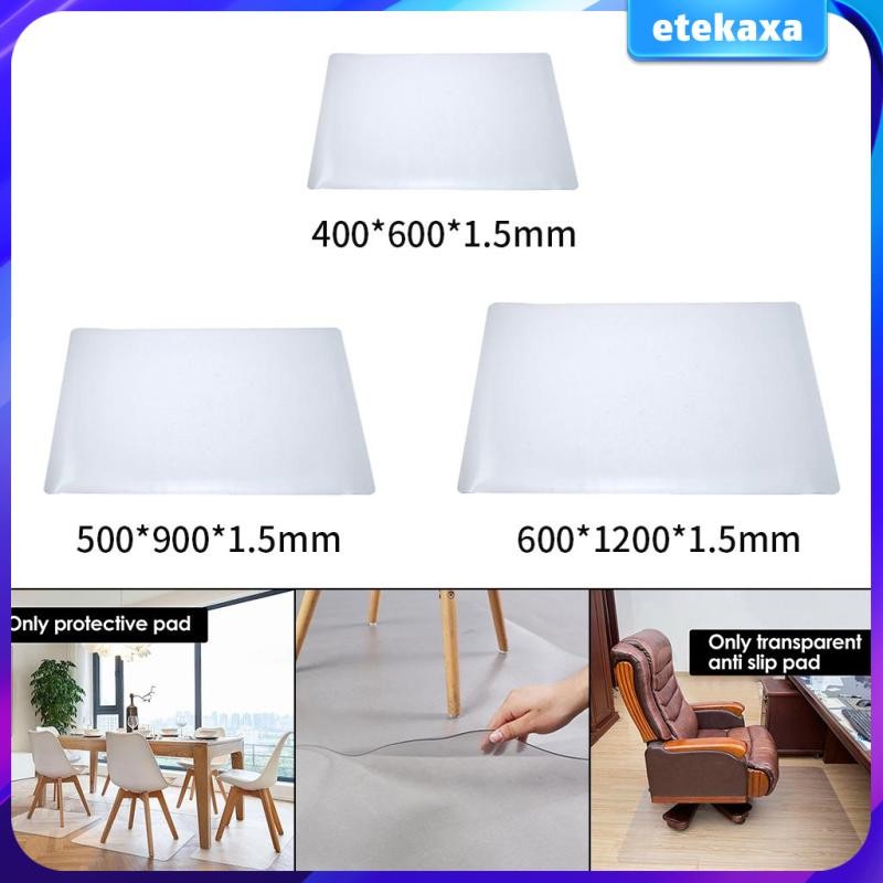 [Etekaxa] Office Chair Mat for Carpeted Floors PVC Transparent Heavy