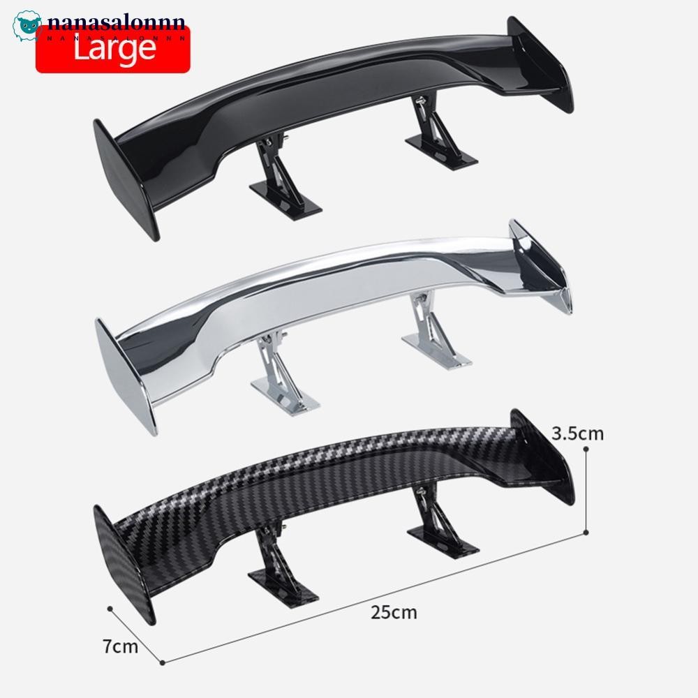 NANASALONNN 1Pc Universal Car Mini Tail Wing Carbon Fiber Look Mini ...
