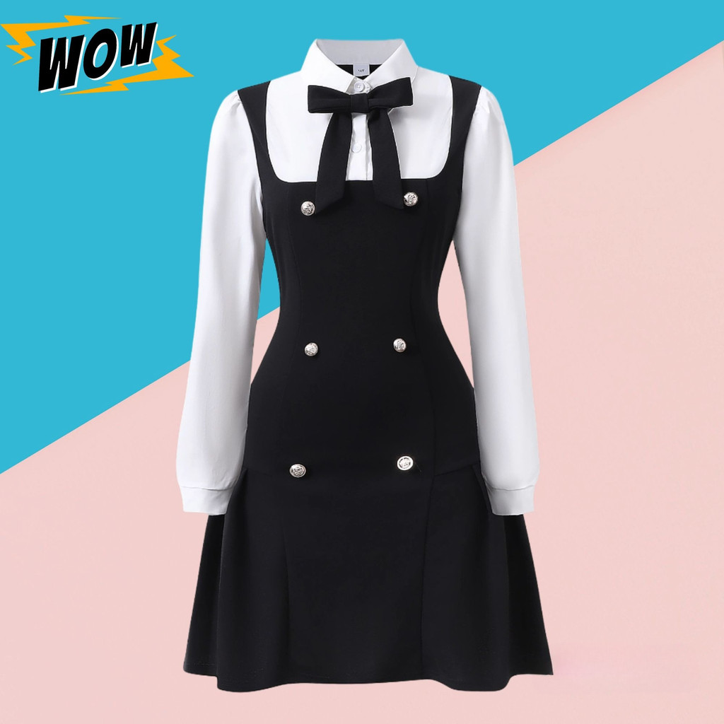 NEW Teen Girl Dress Summer Autumn Long Sleeve Blue Ceremony School Young  Girl Dresses Casual Fashion Women Dress 13 14 15 16 Yrs | Shopee Philippines